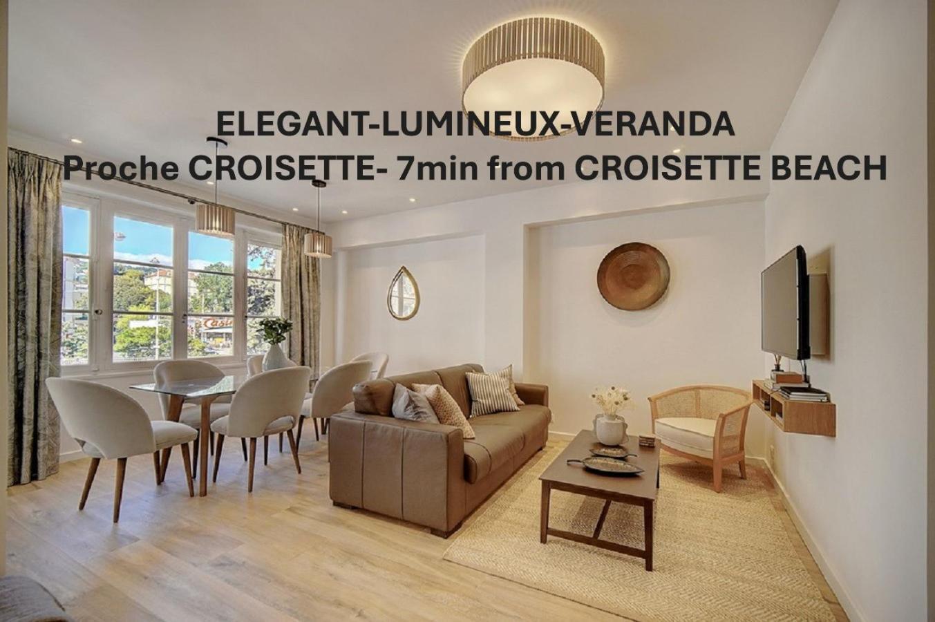 Magnifique 3 Pieces Renove Cannes Centre 'Banane' Avec Veranda ! A2B88 Exteriér fotografie
